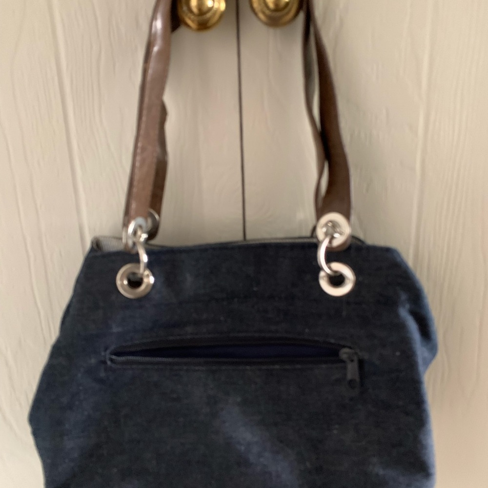 Medium style handbag Denim